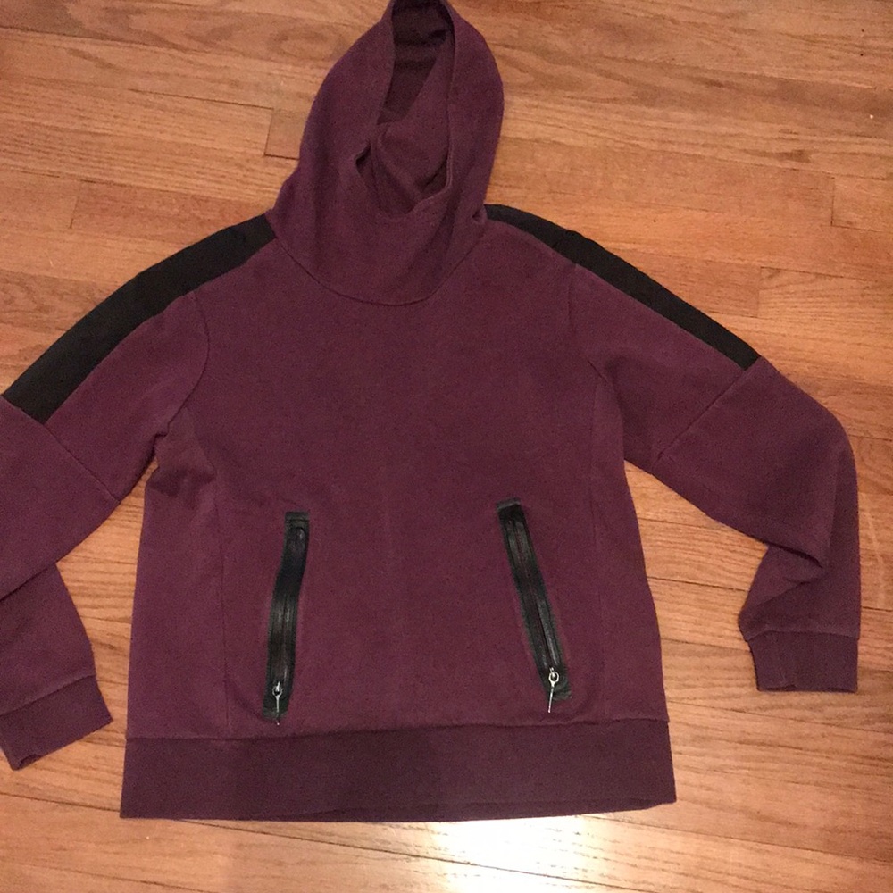 puma sweatshirt purple and black